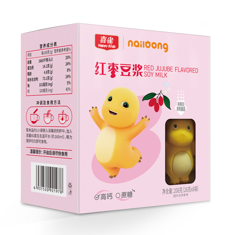 奶龙红枣豆浆208克