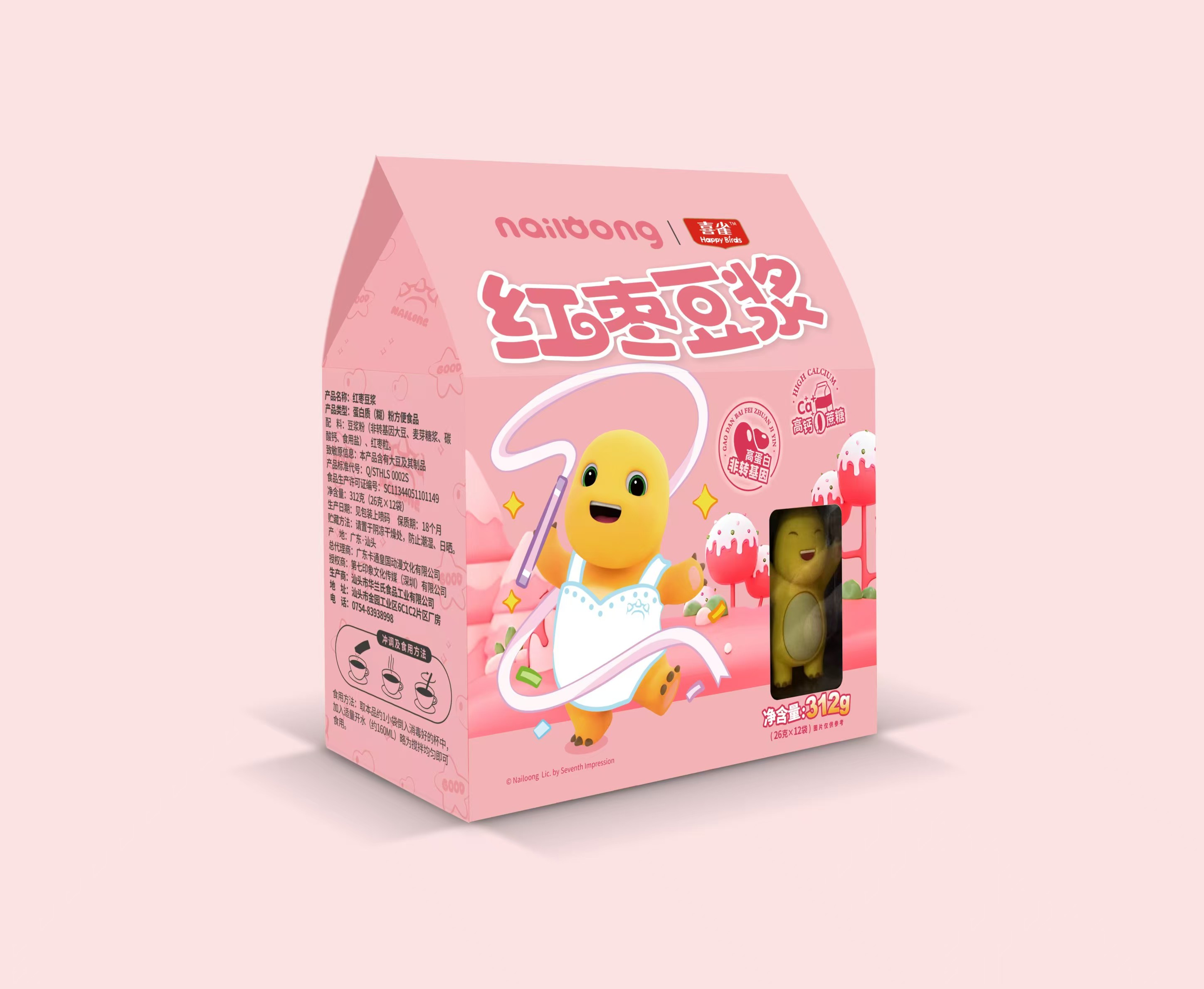 奶龙红枣豆浆312克